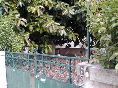 Entrada do portao da garagem