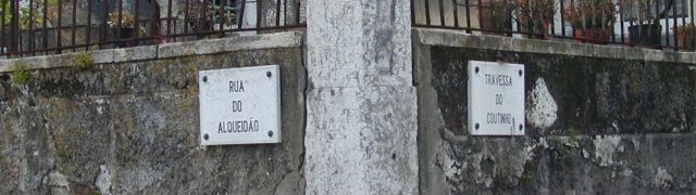 O nome das ruas antigas