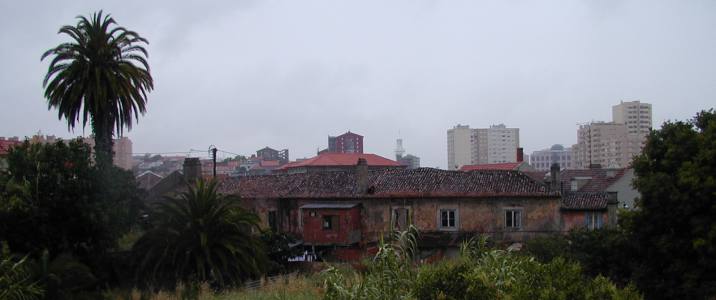 Vista geral das traseiras