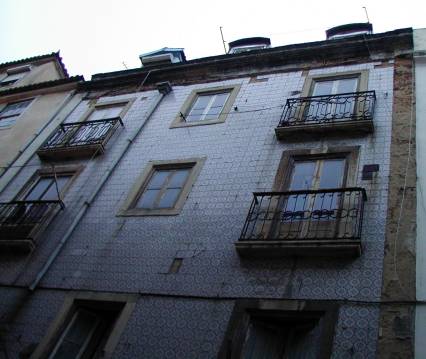 Fachada dos pisos superiores