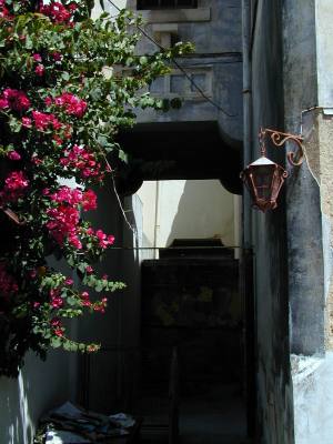 O acesso ao patio lateral