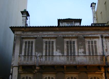 Janelas dos pisos superiores