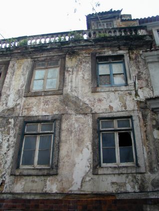 Fachada dos pisos superiores